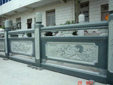 石雕欄桿、石拱橋、石欄桿