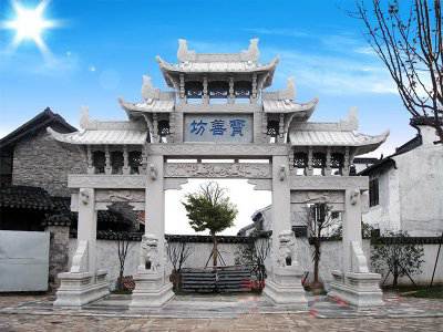 石雕欄桿、石拱橋、石欄桿