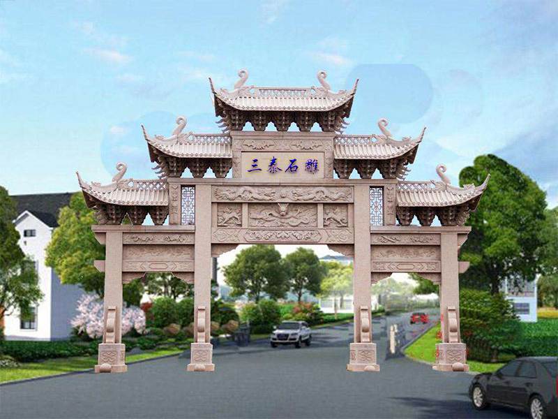 農(nóng)村石牌坊