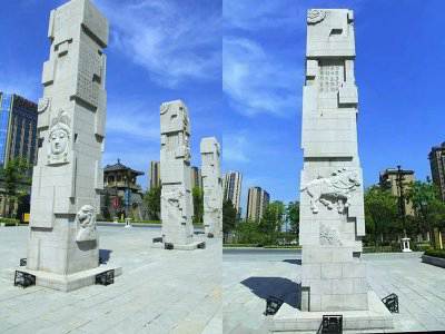 石雕欄桿、石拱橋、石欄桿