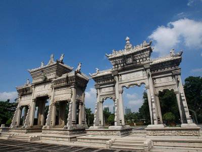 石雕欄桿、石拱橋、石欄桿