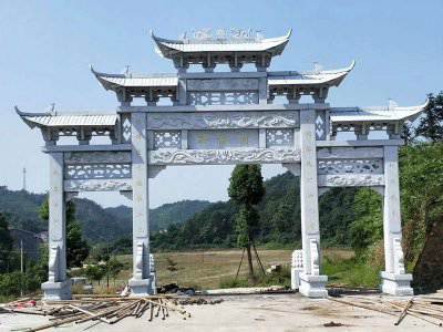 石雕欄桿、石拱橋、石欄桿