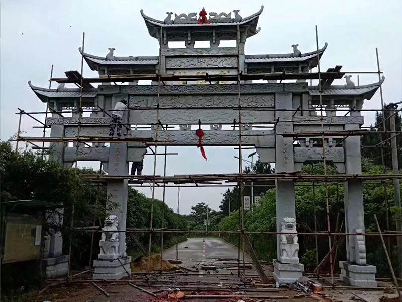 三門五樓石牌樓制作樣式