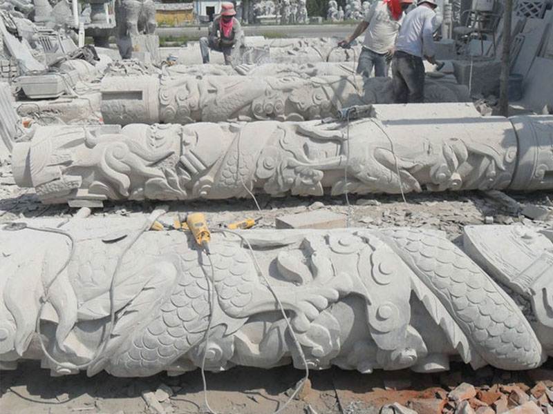 石雕龍柱雕刻廠家