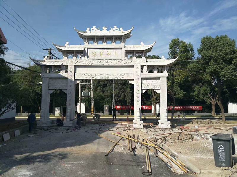 鄉(xiāng)村路口石牌坊制作