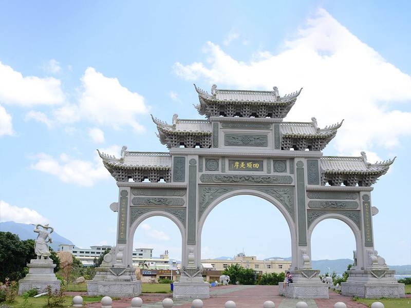 寺廟石頭山門圖片大全