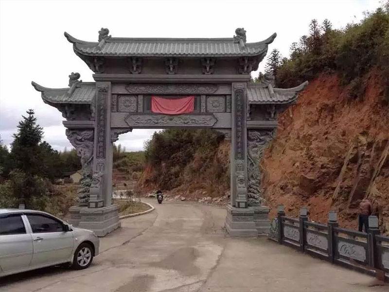 湖南農(nóng)村單門牌樓樣式