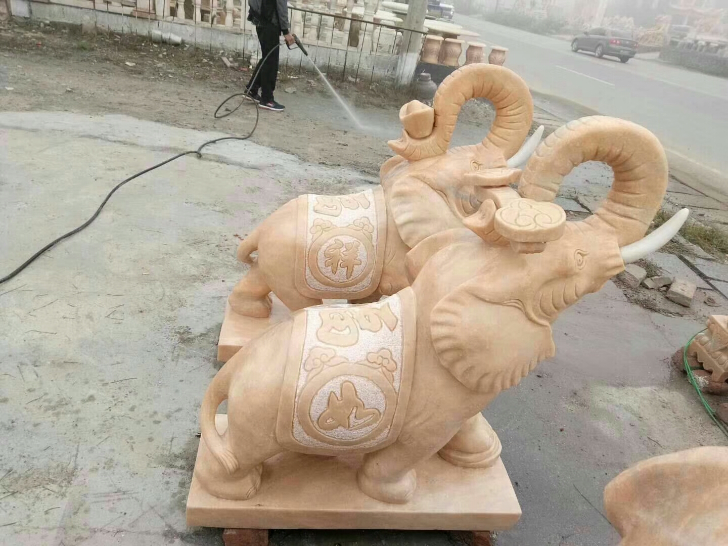 石雕欄桿、石拱橋、石欄桿